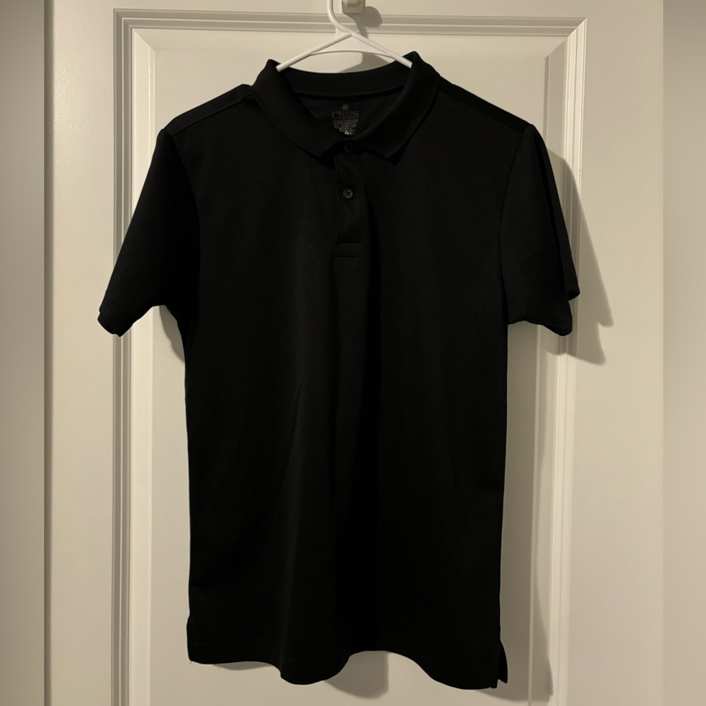 Boys Black Performance Polo
